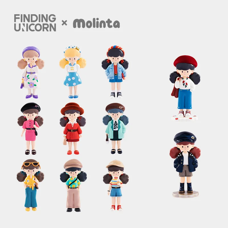Finding Unicorn Molinta Retro Girls Series Blind Box