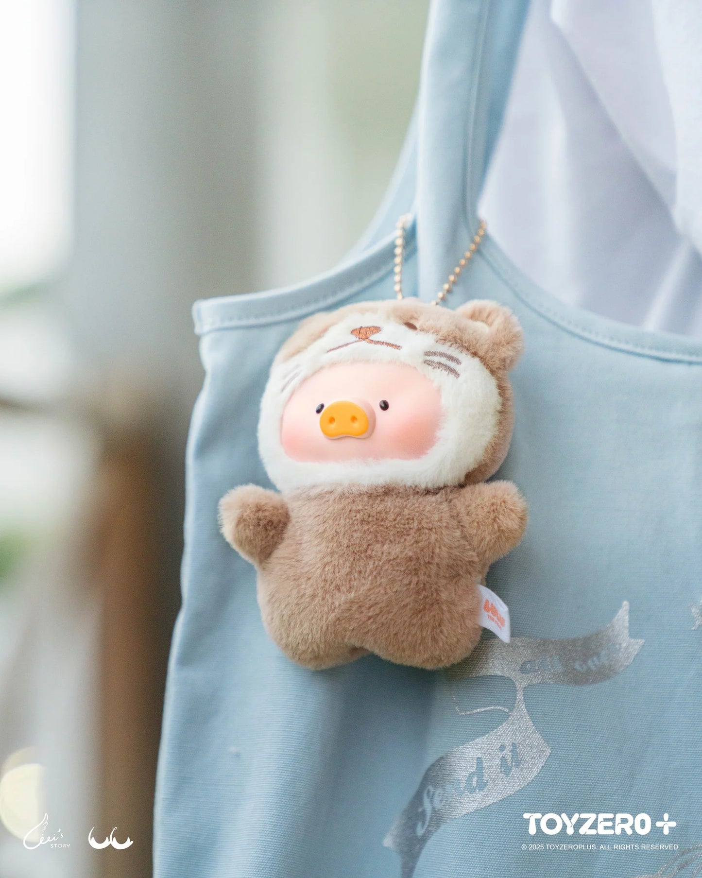 TOYZEROPLUS Lulu The Piggy Animal Party Puppet Show PVC Face Plush Keychain Blind Box