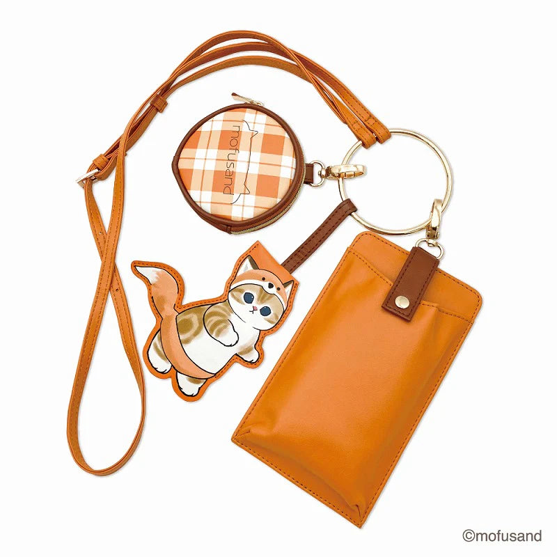 mofusand 3 Consecutive Shoulder Pouch - Fox Nyan