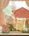 TOYZEROPLUS Lulu The Piggy Animal Party Puppet Show PVC Face Plush Keychain Blind Box