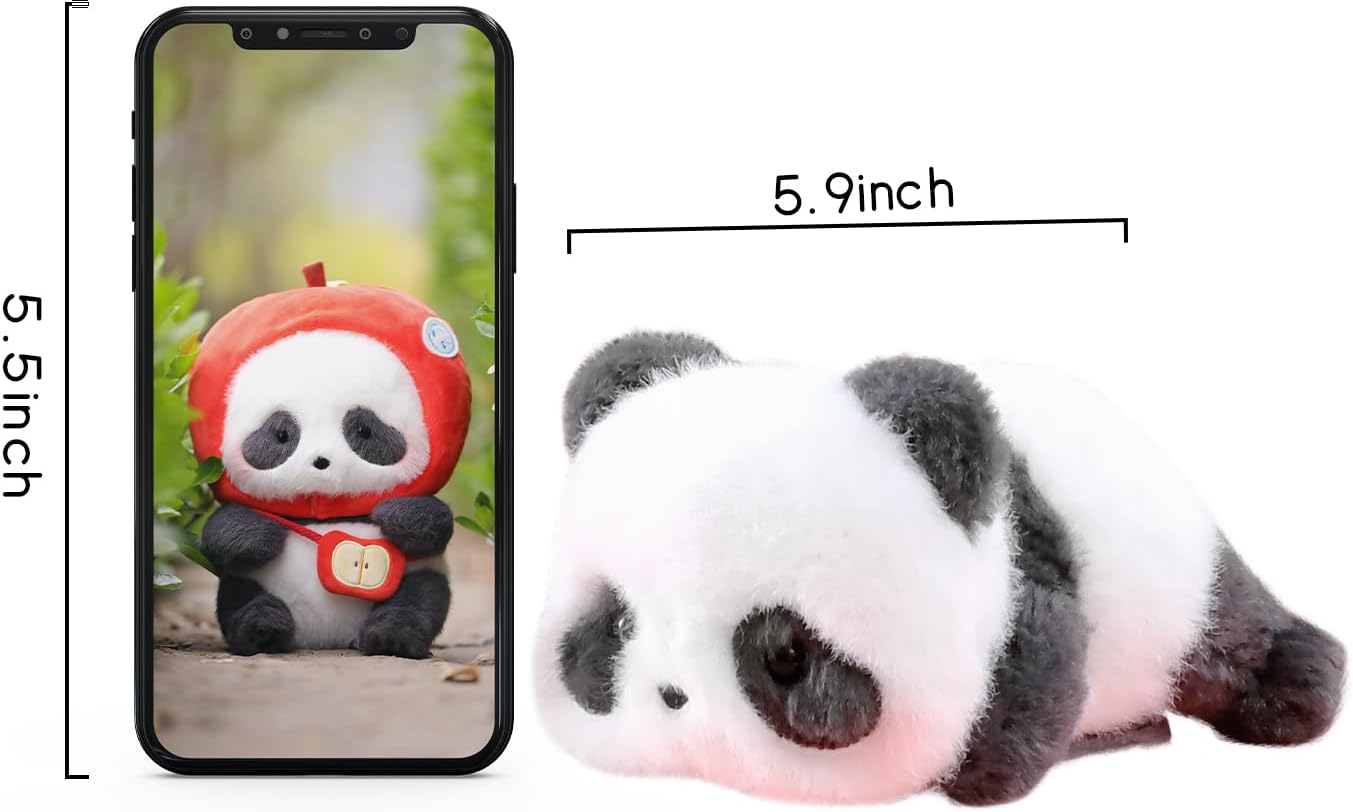52TOYS Panda Roll Lying Down Stuffed Animal Plush Toy Shoulder