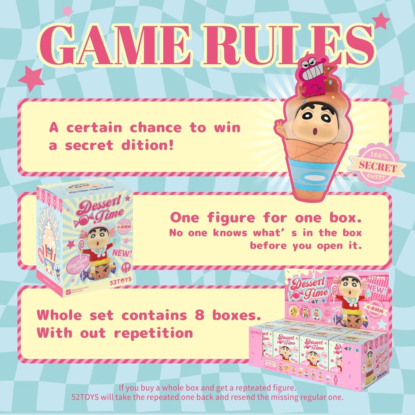 52TOYS Crayon Shin-Chan Dessert Time Series Blind Box