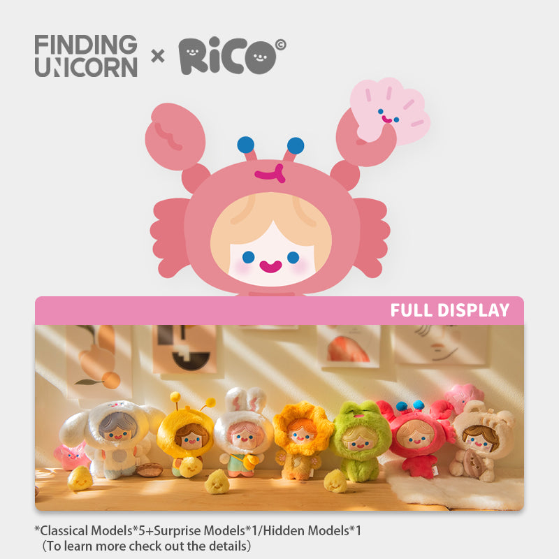 FINDING UNICORN Happy Fluffy Cell RiCO Series Plush Blind Box