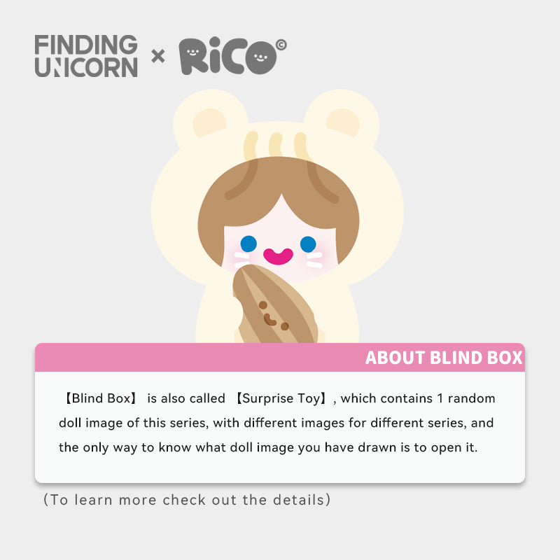 FINDING UNICORN Happy Fluffy Cell RiCO Series Plush Blind Box