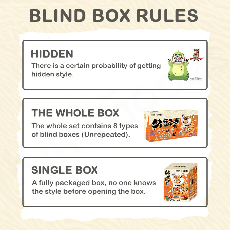 Funism Alexander the Fat Tiger Blind Box - Roaring Love series