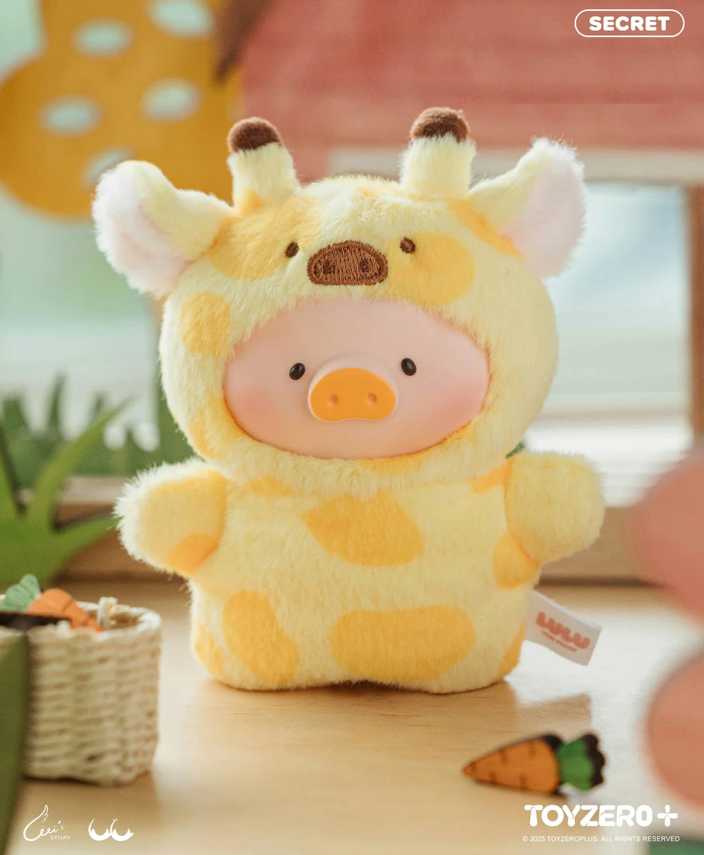 TOYZEROPLUS Lulu The Piggy Animal Party Puppet Show PVC Face Plush Keychain Blind Box