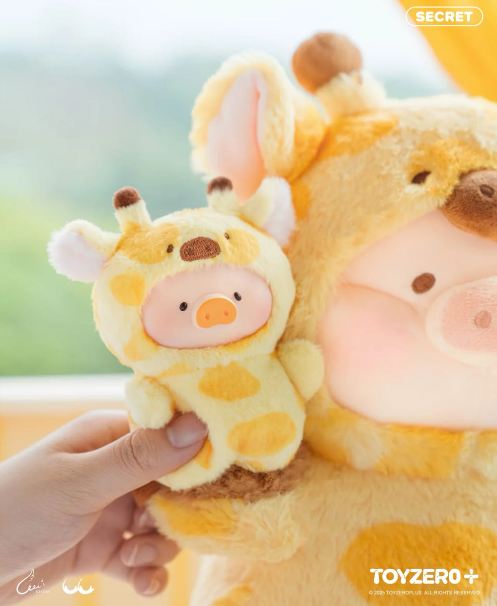 TOYZEROPLUS Lulu The Piggy Animal Party Puppet Show PVC Face Plush Keychain Blind Box