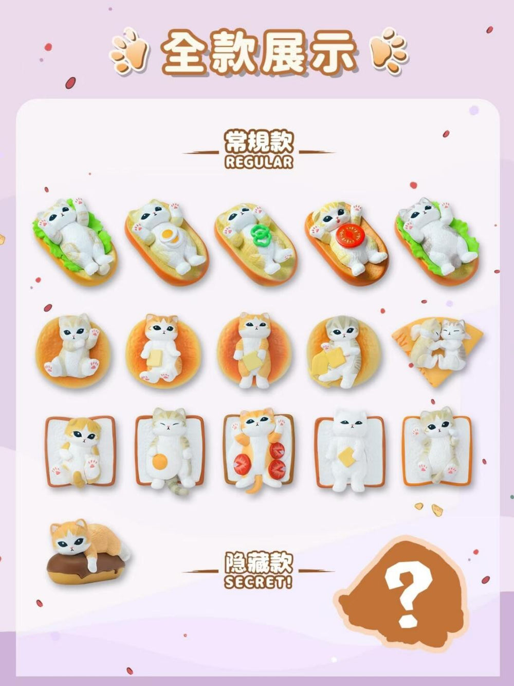 mofusand I Am Not A Cat Ver.3 Chubby Cat Mini Figure Blind Bags