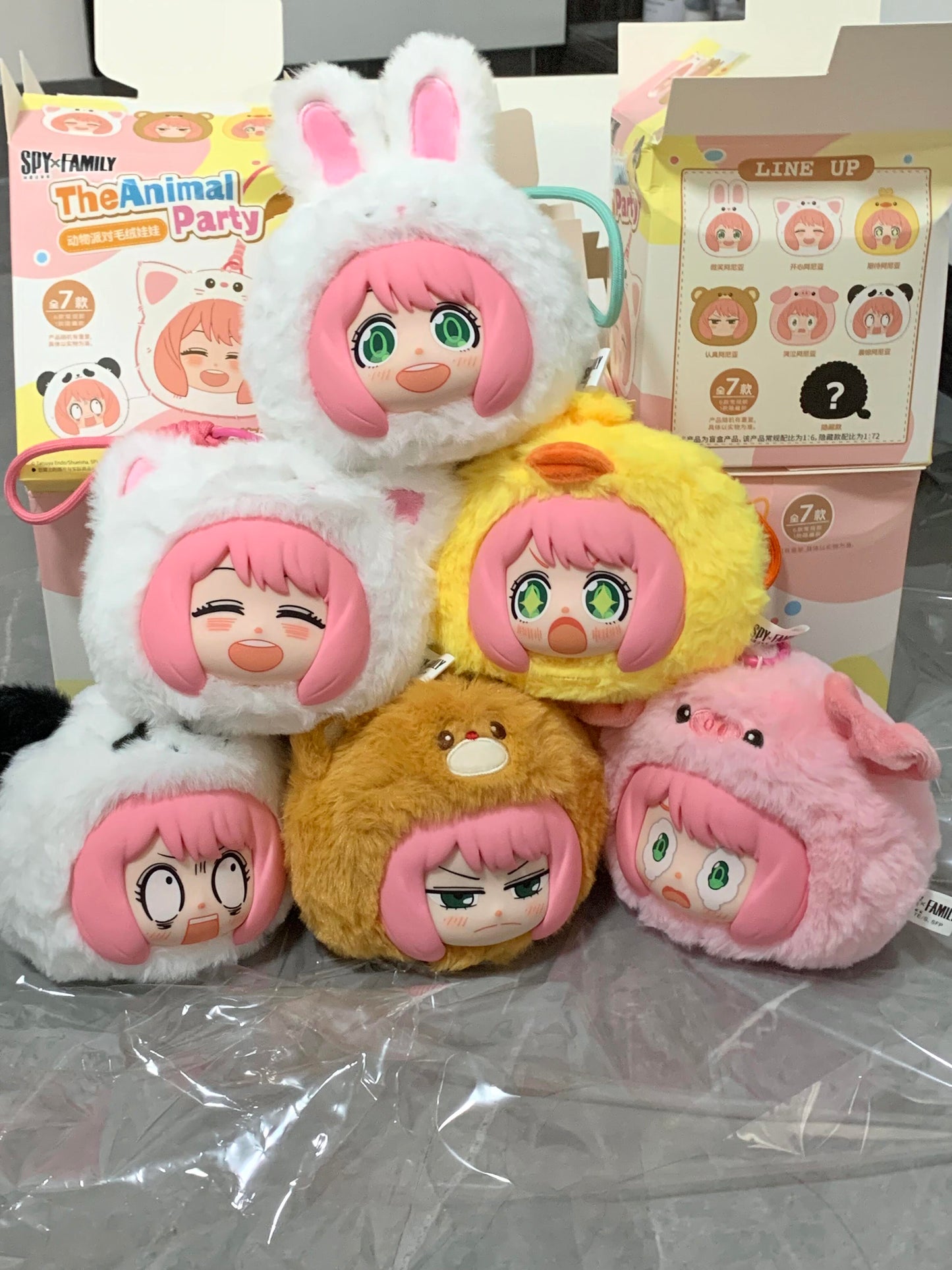 TOP TOY Eaki Spy x Family Anya Animal Party Soft Vinyl Plush Blind Box