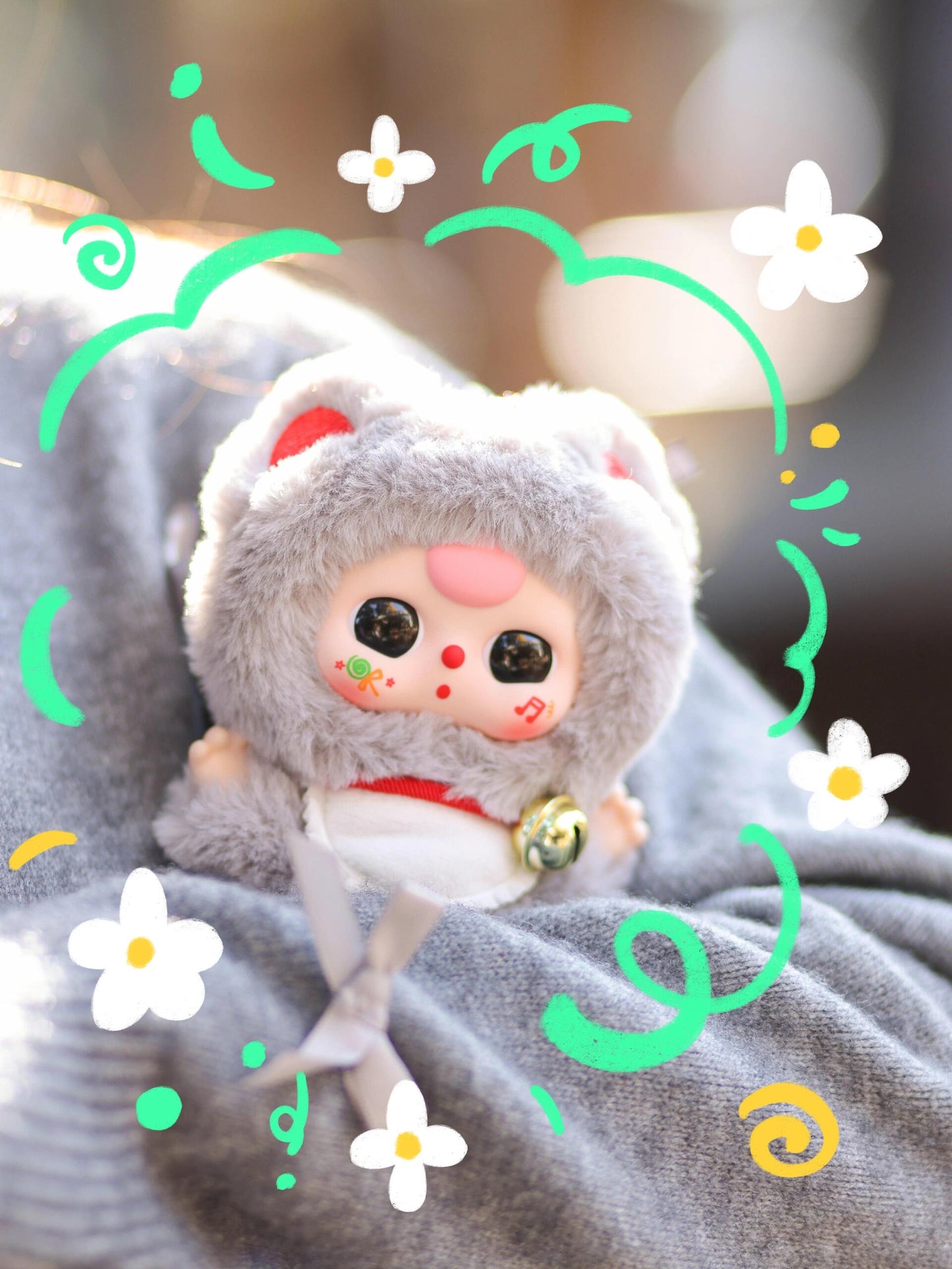 Baby Three Billionaire Cat Plush Series Blind Box