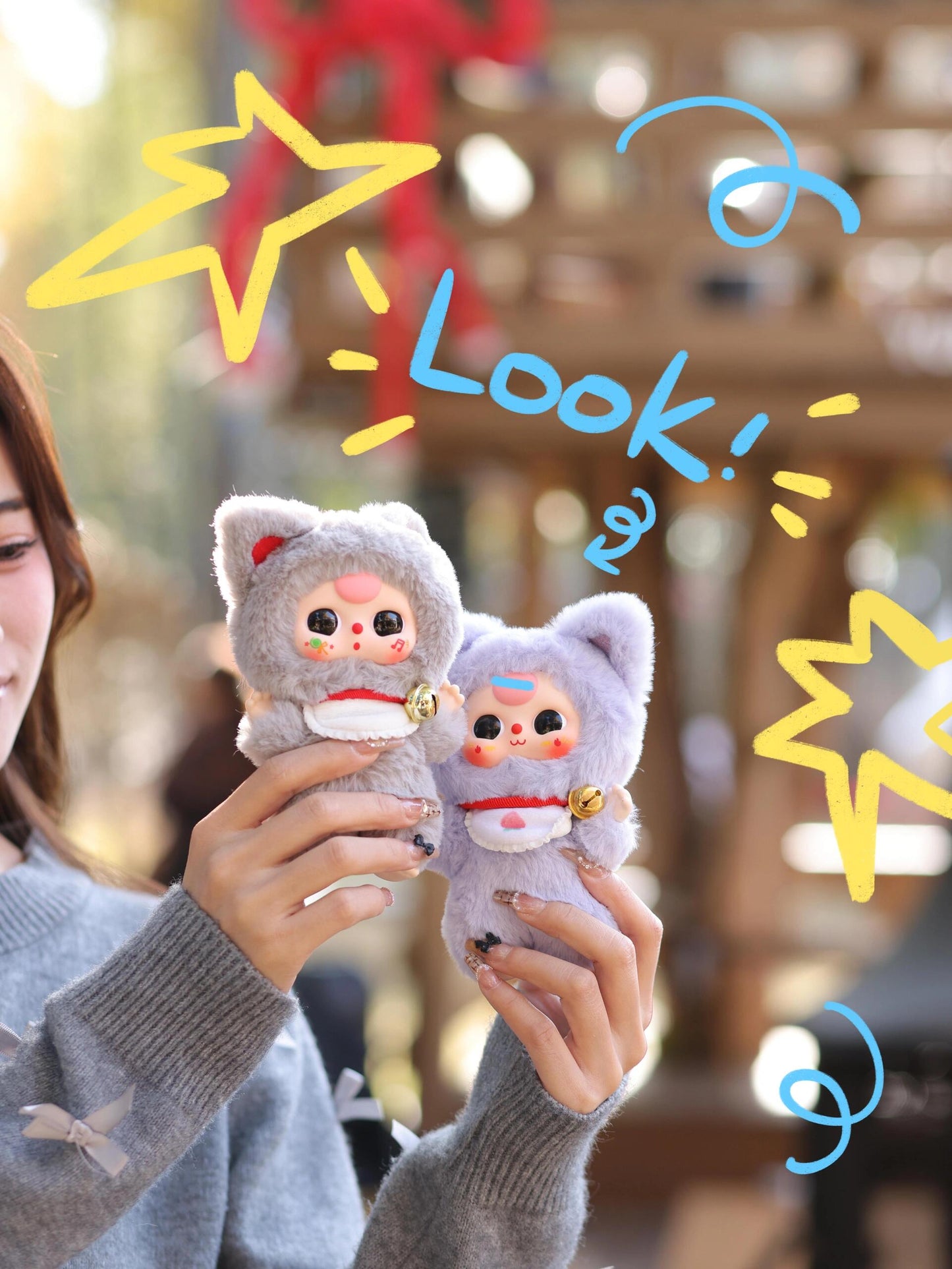 Baby Three Billionaire Cat Plush Series Blind Box