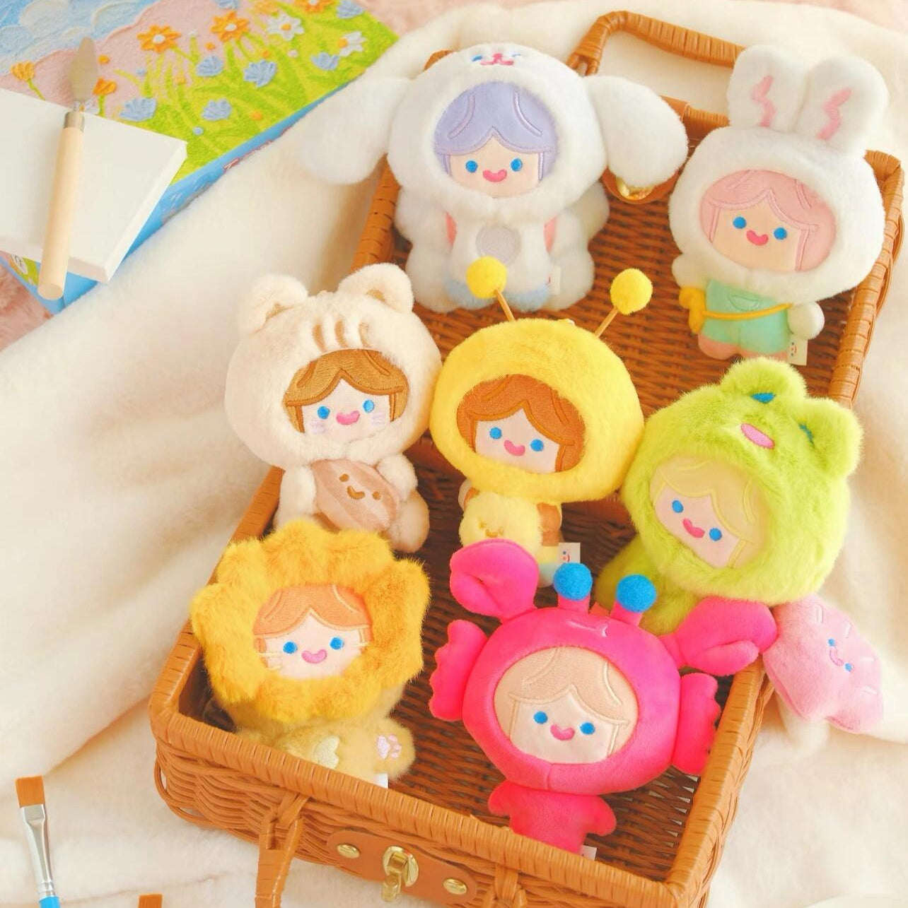 FINDING UNICORN Happy Fluffy Cell RiCO Series Plush Blind Box