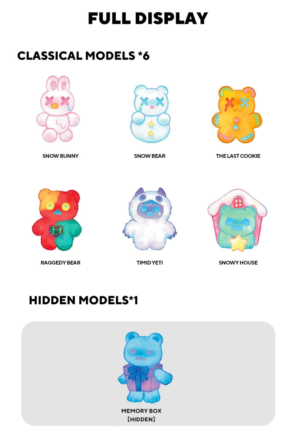 FINDING UNICORN ShinWoo The Cold Hug Series Plush Blind Box