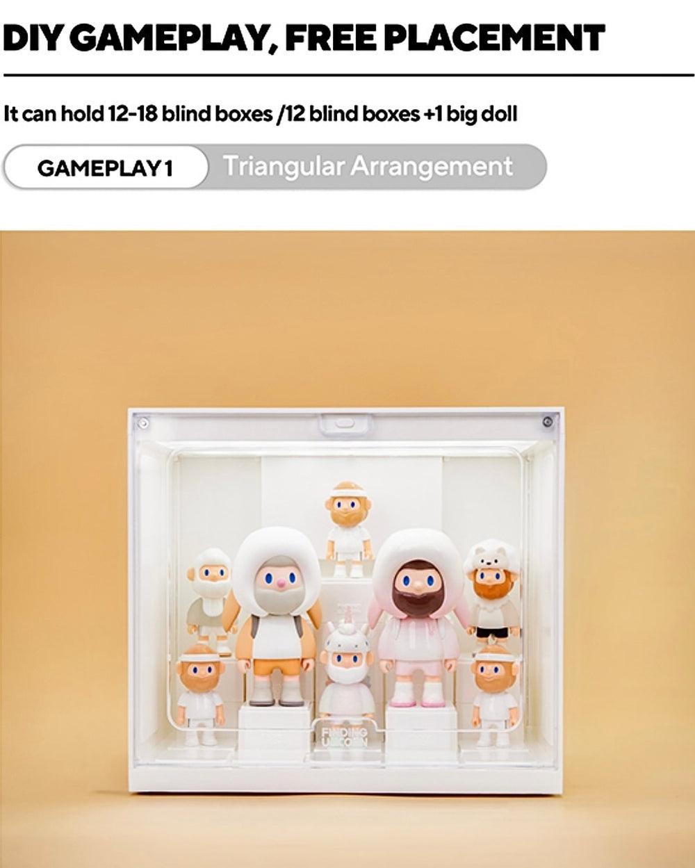 FINDING UNICORN Game Box Display Manual- White Color