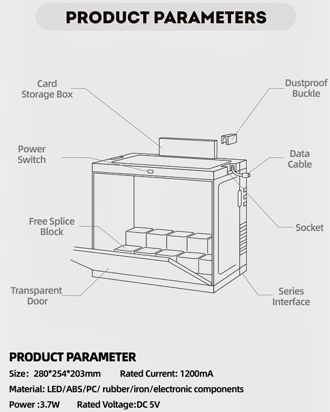 FINDING UNICORN Game Box Display Manual- White Color