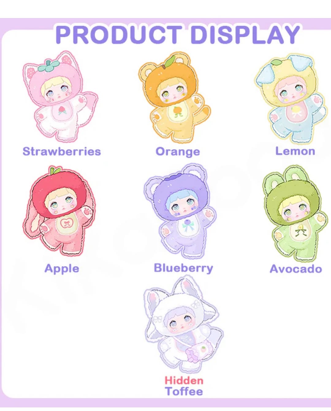 Hi TOY Nommi Interesting Fruits Series Plush Blind Box