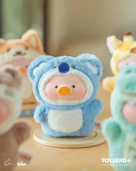 TOYZEROPLUS Lulu The Piggy Animal Party Puppet Show PVC Face Plush Keychain Blind Box