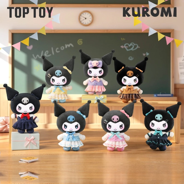 TOP TOY Sanrio KUROMI School Life Series Plush Pendant Blind Box