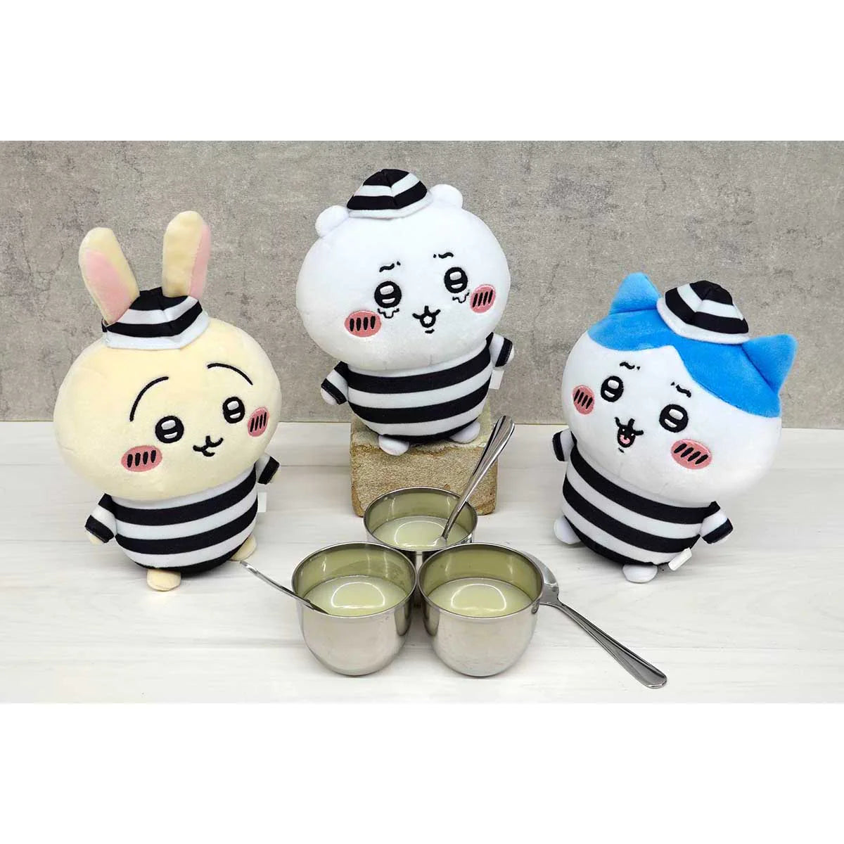 Chiikawa Chubby Potetama Plush Toy - Hachiware : Prisoner In Jail
