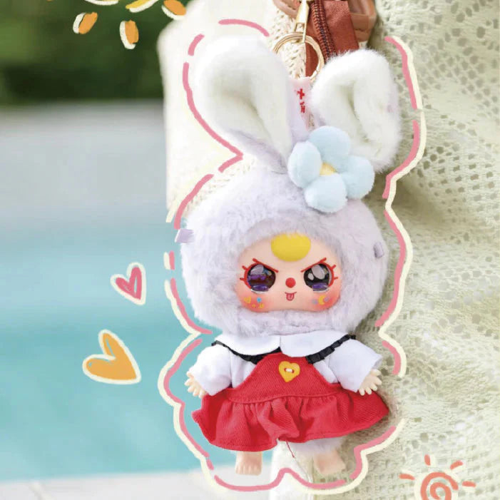 Baby Three Rabbit Macaron Cute Bunny Plush Series Blind Box