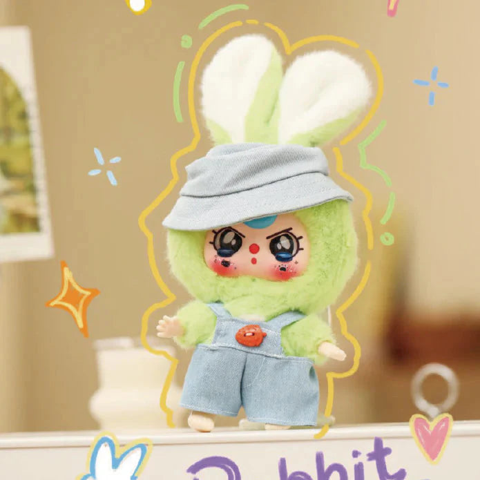 Baby Three Rabbit Macaron Cute Bunny Plush Series Blind Box