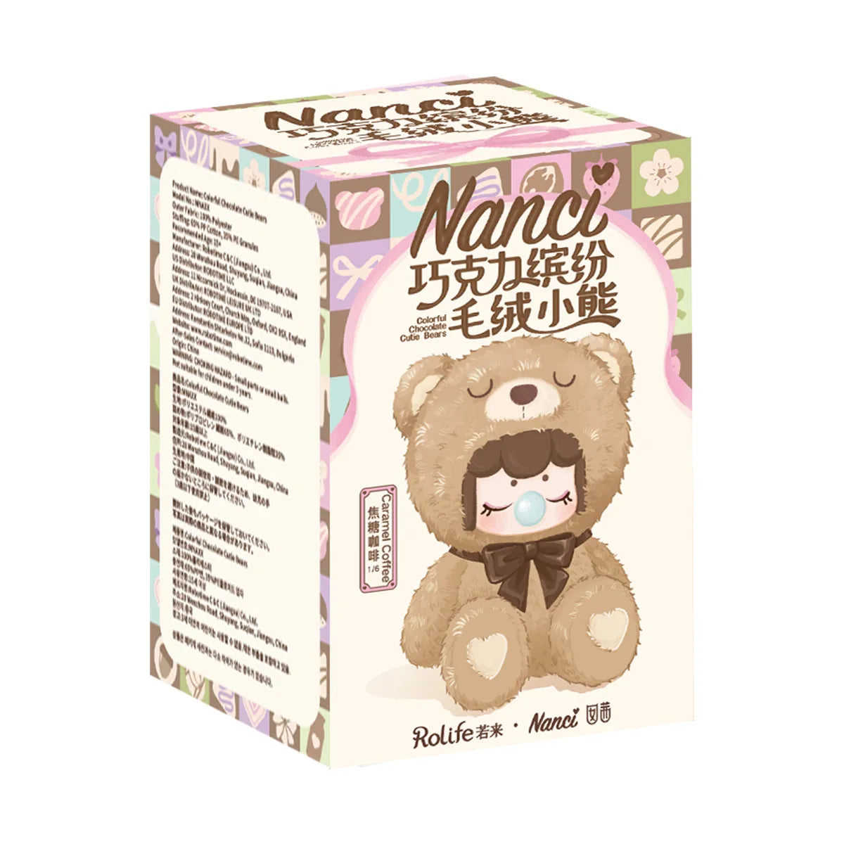 Rolife Nanci Colorful Chocolate Cutie Bears Blind Box