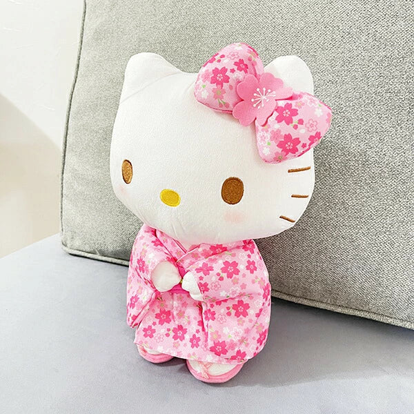 Sanrio Mascot Holder - Hello Kitty : Sakura Kimono Pink