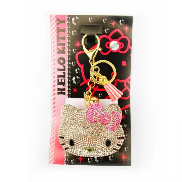 Sanrio Sparkling Leather Keychain Hello Kitty