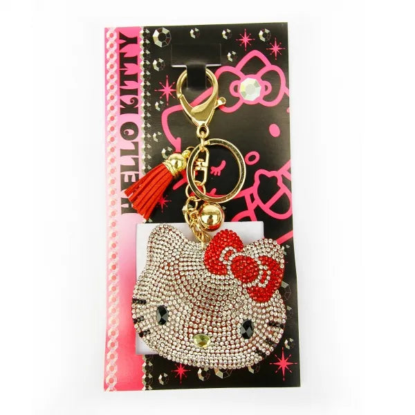 Sanrio Sparkling Leather Keychain Hello Kitty