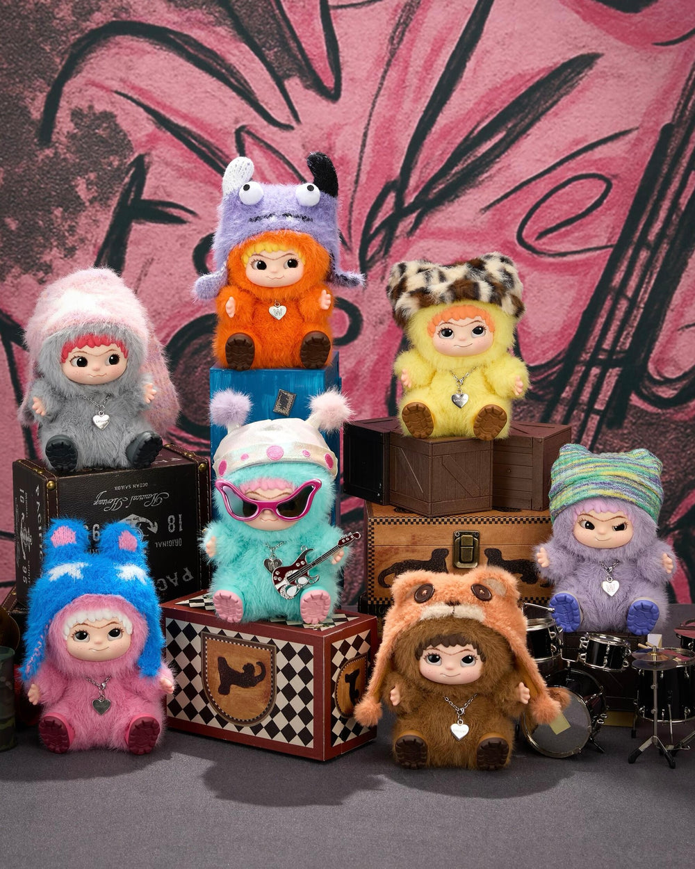 WAKUKU Fuzzy Trendy Fun Party Series Plush Blind Box
