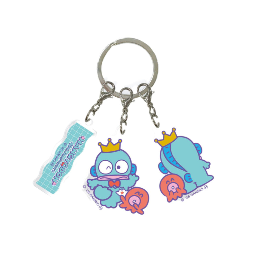 Sanrio Keychain Hangyodon 40TH Anniversary 3-piece Acrylic