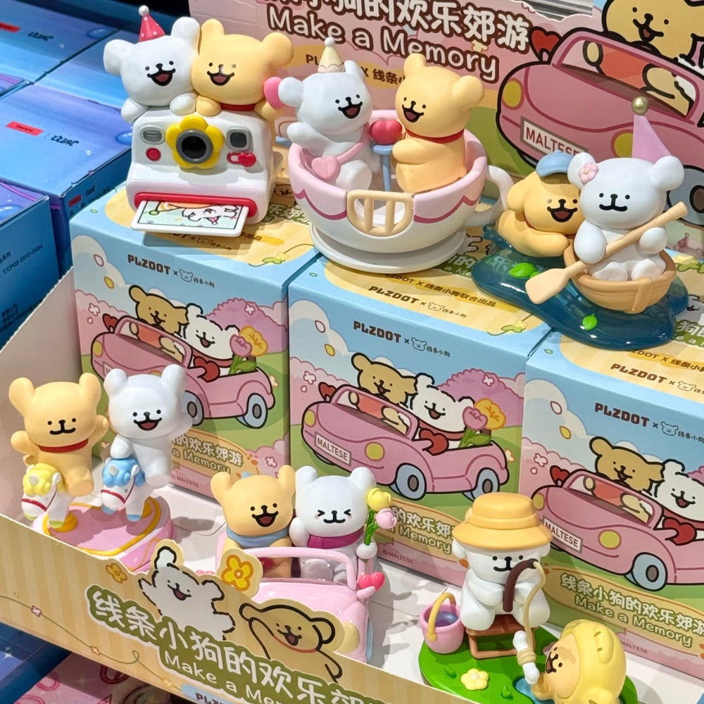 PLZDOT Maltese Line Puppy Happy Outing Series Blind Box