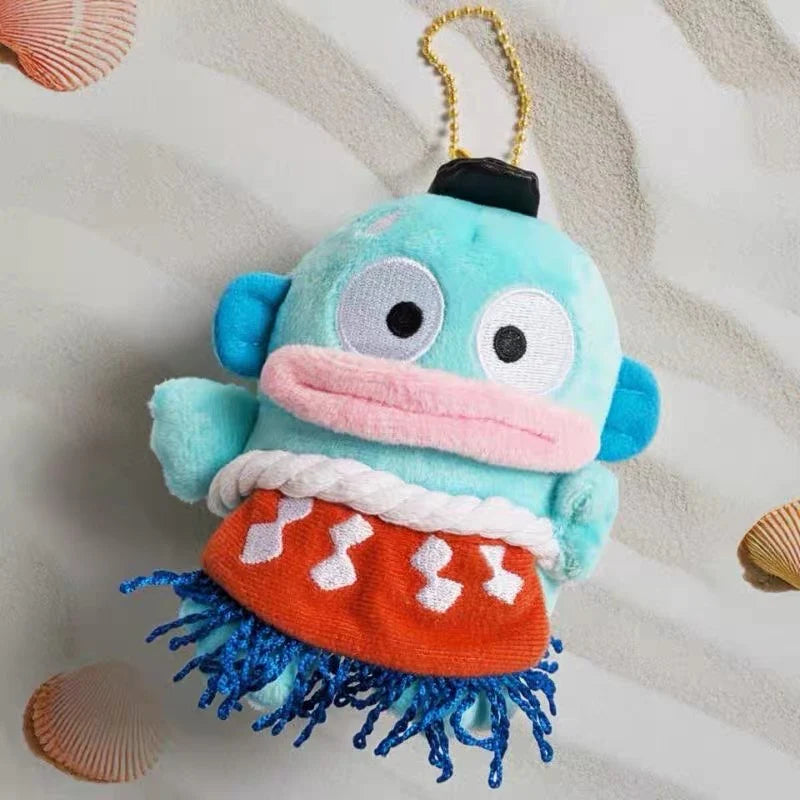 SANRIO HANGYODON 40TH ANNIVERSARY LIMITED SERIES MASCOT HOLDER /PLUSH KEYCHAIN