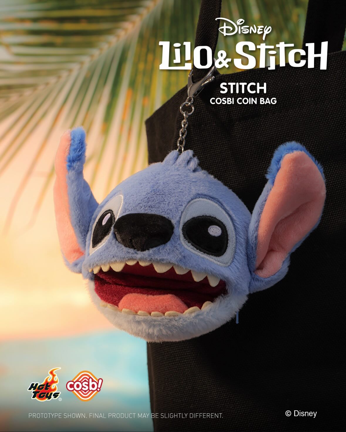 Hot Toys Disney Lilo & Stitch Stitch Cosbi Plush Coin Purse Keychain Blind Box
