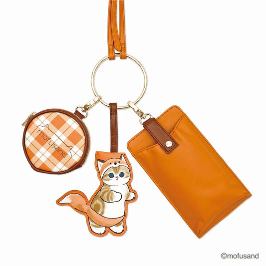 mofusand 3 Consecutive Shoulder Pouch - Fox Nyan