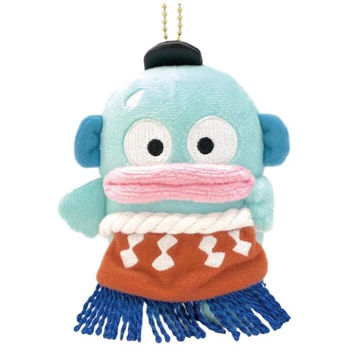 SANRIO HANGYODON 40TH ANNIVERSARY LIMITED SERIES MASCOT HOLDER /PLUSH KEYCHAIN
