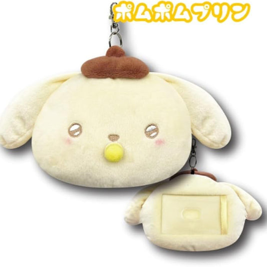 Sanrio Face Reel Pass Case Angel Baby