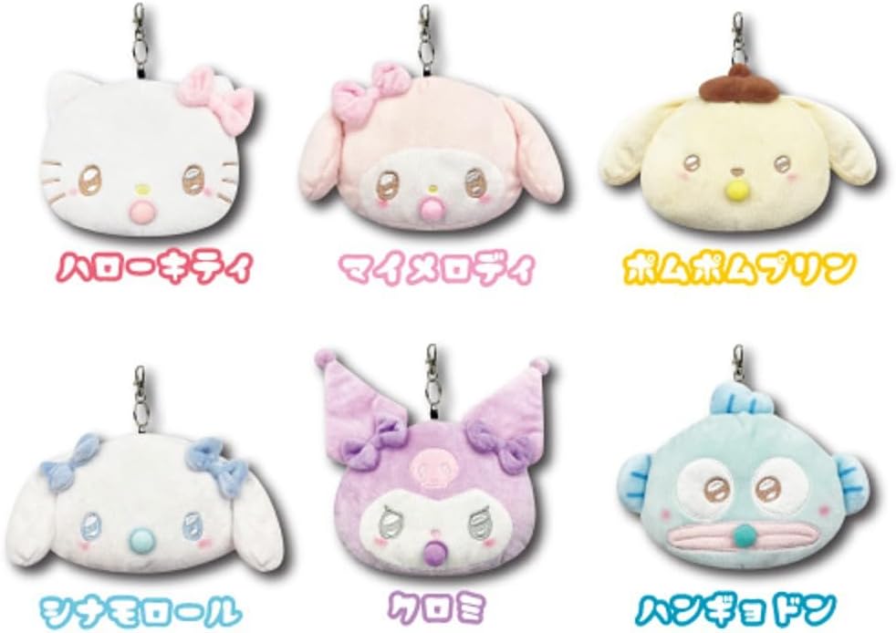 Sanrio Face Reel Pass Case Angel Baby
