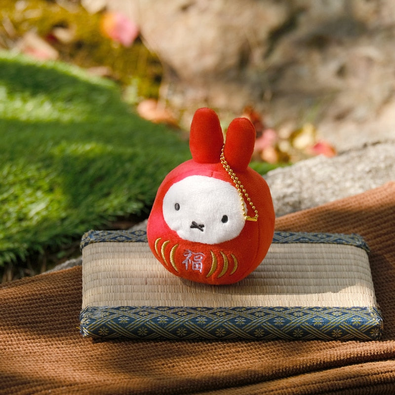 Sekiguchi Dick Bruna Miffy Lucky Daruma Mascot Key Chain