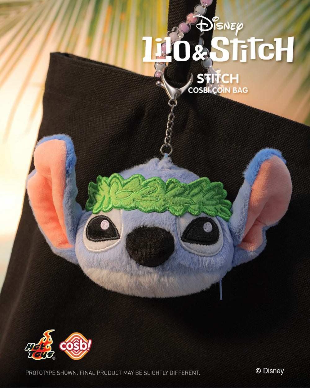 Hot Toys Disney Lilo & Stitch Stitch Cosbi Plush Coin Purse Keychain Blind Box