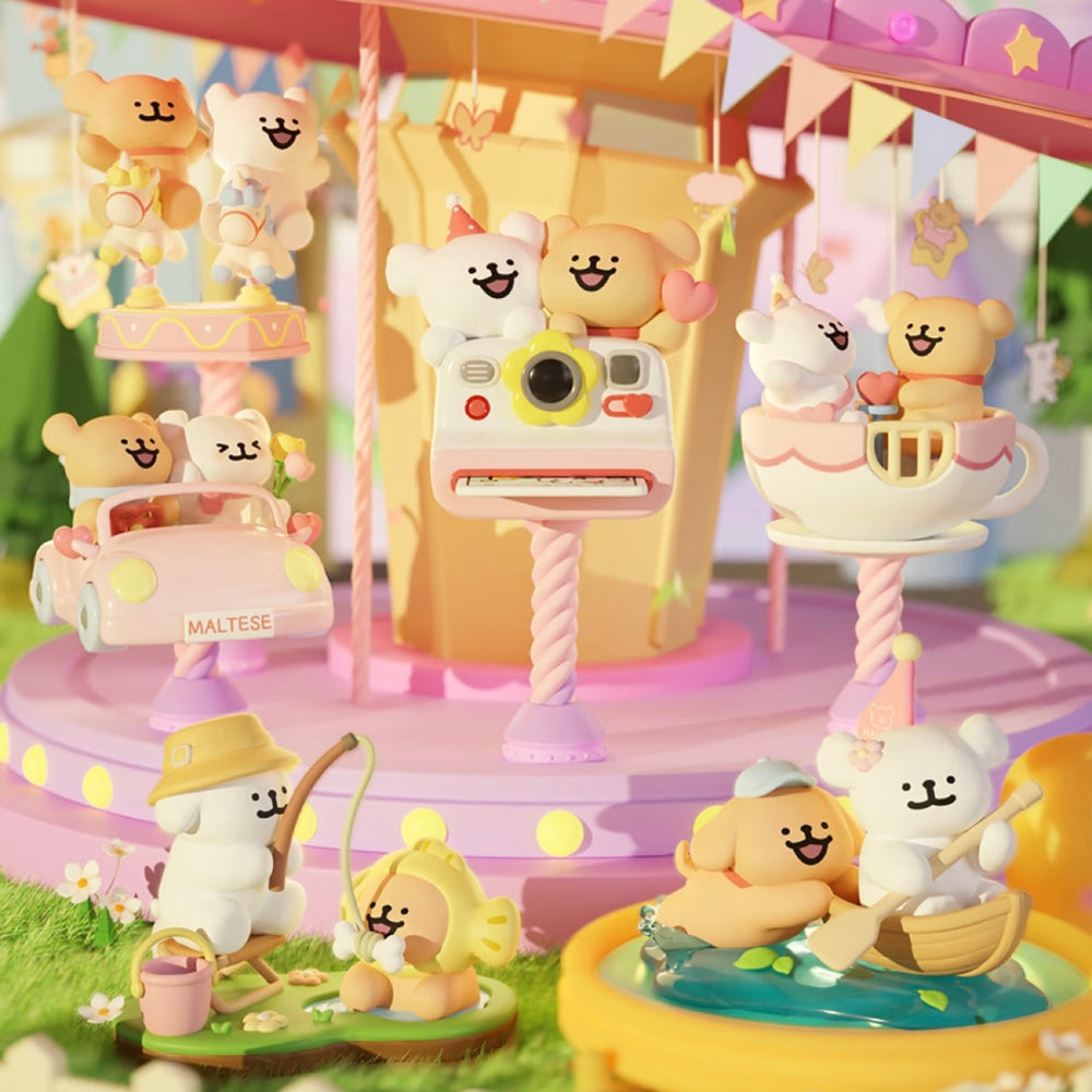 PLZDOT Maltese Line Puppy Happy Outing Series Blind Box