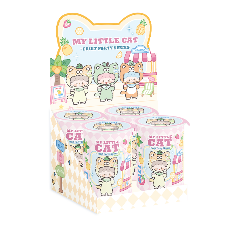 FINDING UNICORN zZoton My Little Cat Fruit Party Series PVC Plush Blind Box