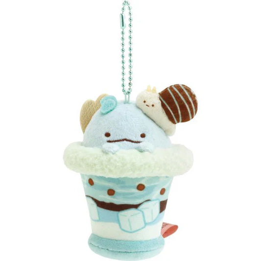 SUMIKKO GURASHI｜TOKAGE LIZARD MINT CHOCOLATE PARFAIT PLUSH KEYCHAIN SAN-X
