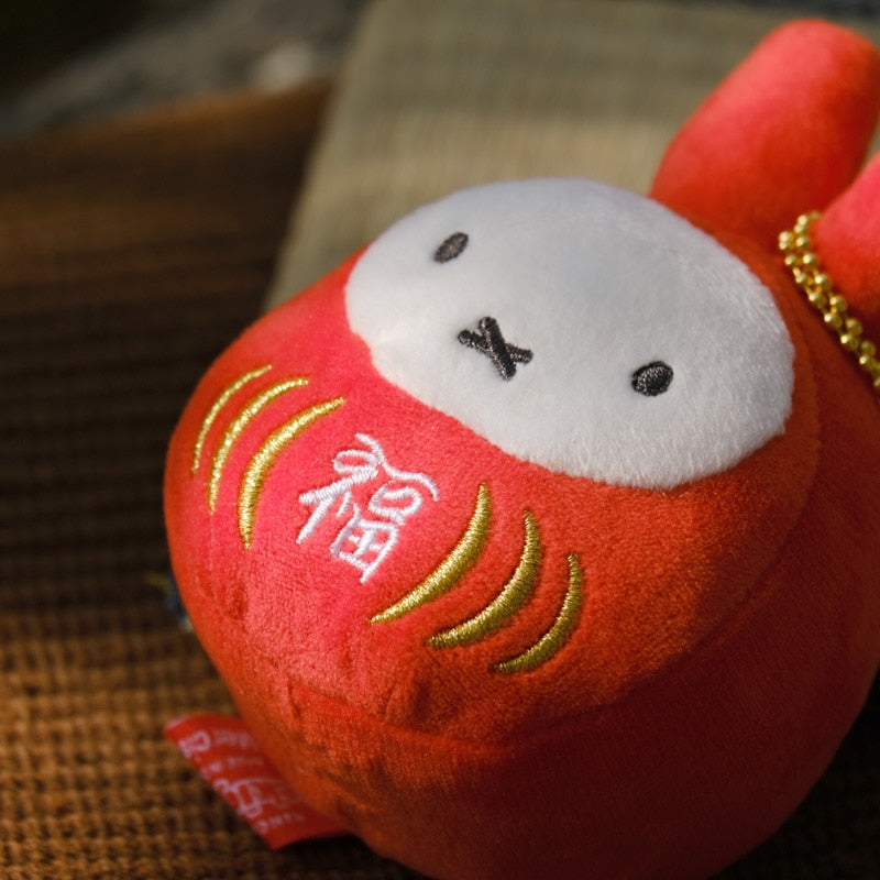 Sekiguchi Dick Bruna Miffy Lucky Daruma Mascot Key Chain