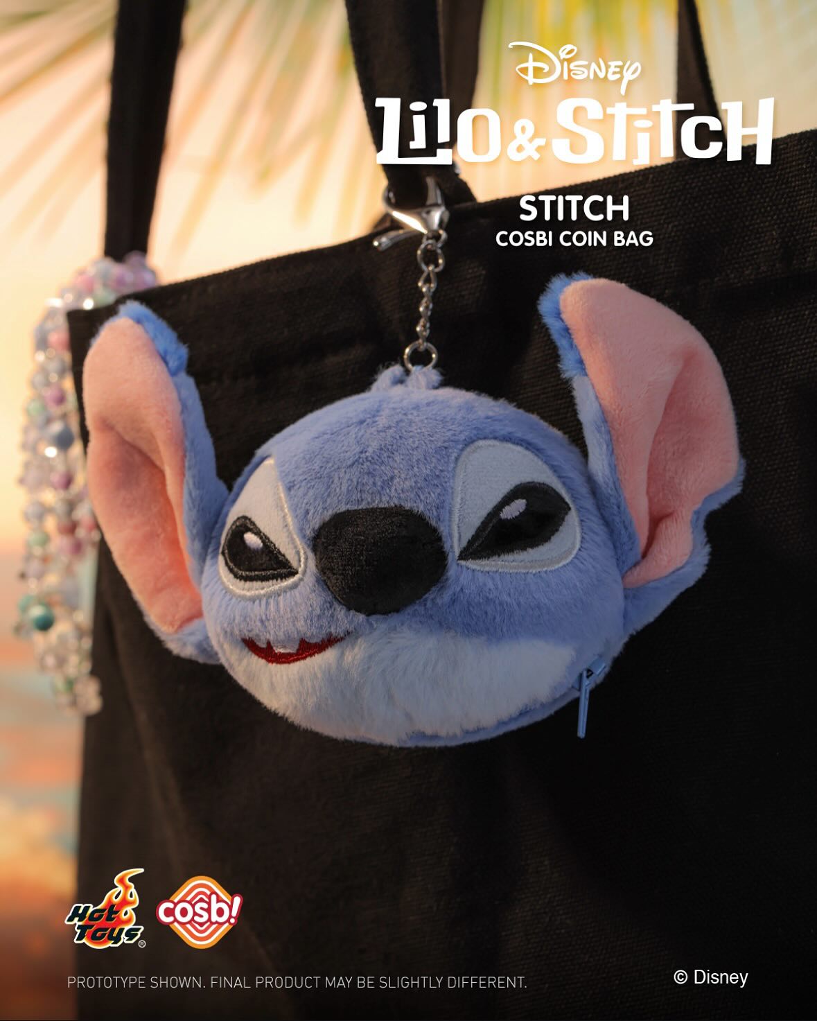 Hot Toys Disney Lilo & Stitch Stitch Cosbi Plush Coin Purse Keychain Blind Box