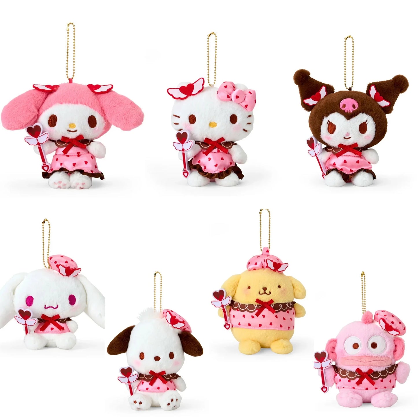 Sanrio Mascot Holder Magical Heart Plush Keychain