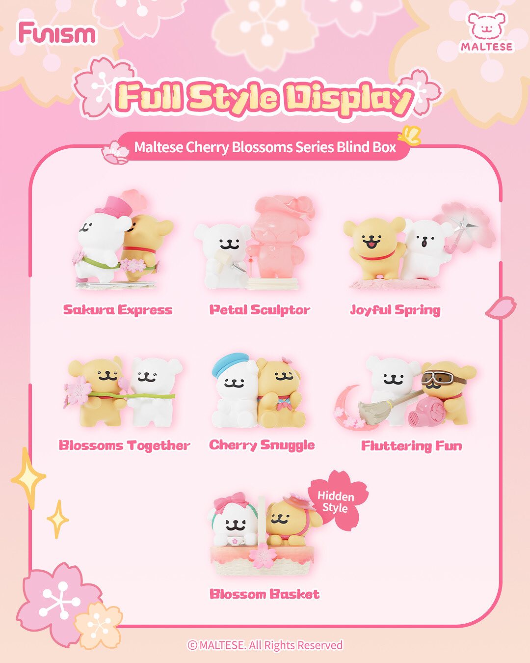 FUNISM Maltese Cherry Blossoms Series Blind Box