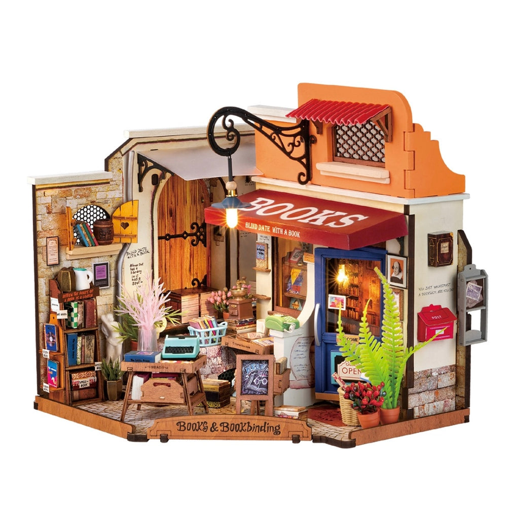 Rolife DIY Miniature House Kit - Corner Bookstore
