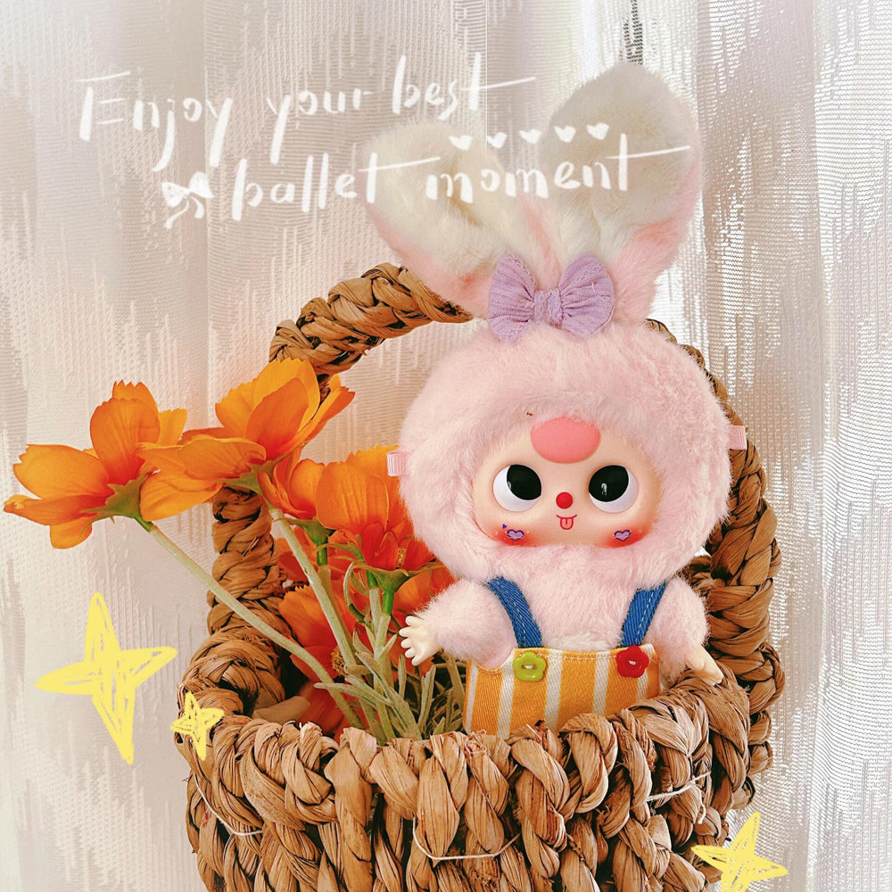 Baby Three Rabbit Macaron Cute Bunny Plush Series Blind Box