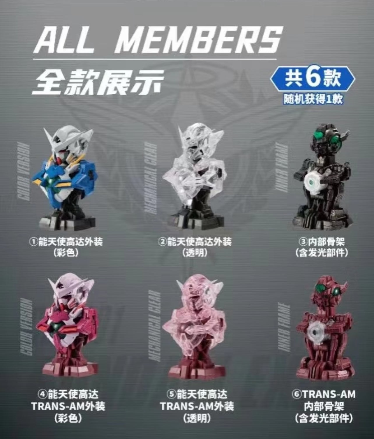 Bandai Gashapon - Mobile Suit Gundam Ms Mechanical Bust 02 Gundam Exia
